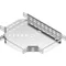 Pieza en T TKJ400H42 para canal, espesor de chapa - 1 mm