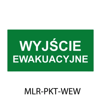 PIKTOGRAM PRO RÁMOVÁNÍ NOUZOVÉHO VÝCHODU 324 X 158 MM