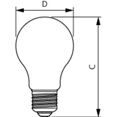PILA LED bulb 10W replacement 75W 1055lm 4000K LED 75W A60 E27 CW FR ND 1CT/6 G3 Matte plastic 2 years warranty