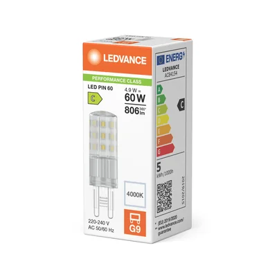 PIN G9 P 4.9W 840 Clear G9 LED lamp