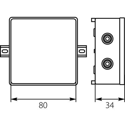 PIN Installation box PIN 80/S 80x80mm grey