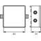 PIN Installation box PIN 80/S 80x80mm grey