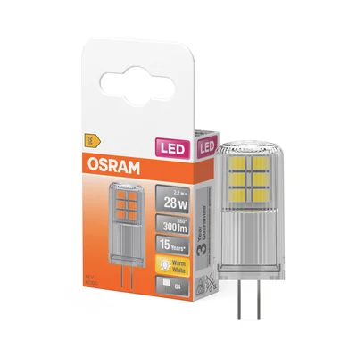 PIN LED žárovka 12 V 2,6 W 827 Čirá G4
