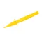 Pin probe with banana socket yellow