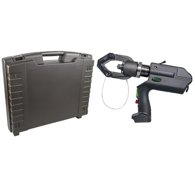 Pince à sertir électrohydraulique SD500-12 avec capteur, livrée en coffret sans accessoires.