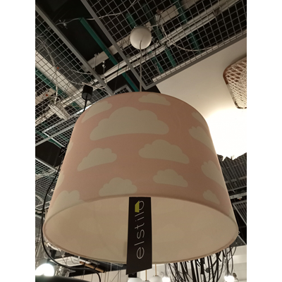 Pink clouds Children's pendant lamp