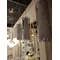 PINTO NERO Hanging lamp, triple slat, satin nickel