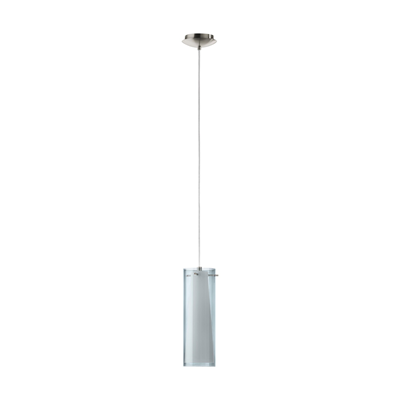 PINTO NERO Single pendant lamp satin nickel