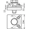 Pinza de MV para cable Ø 8-10 mm, 200 kA, con tornillo de cabeza hexagonal, acero inoxidable MVK 200 8.10 SKM10X30 V2A