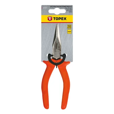 Pinze a becco lungo, dritte, 160 mm, 1000V