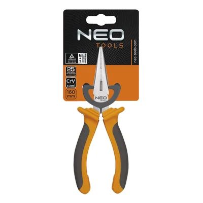 Pinze a becco lungo dritte da 160 mm