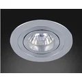 PIO ALLUMINIO Brushed aluminum recessed lamp