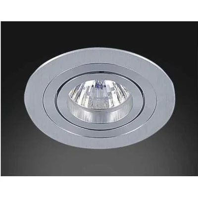 PIO ALLUMINIO Brushed aluminum recessed lamp