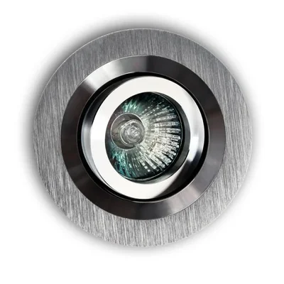 PIO ALLUMINIO Lampa wpuszczana aluminium szczotkowane