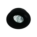 PIO NERO Lámpara empotrable 9,2cm 8W GU10 IP20 negro
