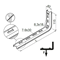 Pipe support length 438mm