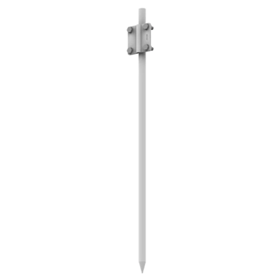 Piquet de terre non extensible, diamètre 16 mm, longueur 1500 mm, en acier inoxydable