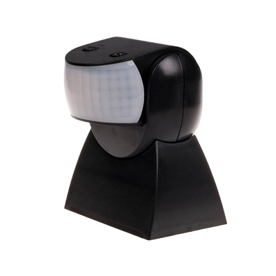 PIR motion sensor black IP65