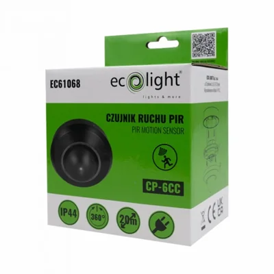 PIR Motion Sensor CP-6CC BLACK/BLACK PT/NT