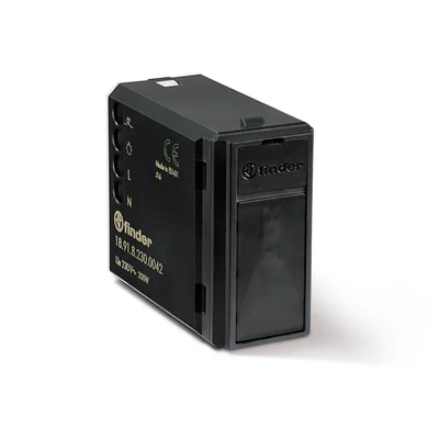 PIR motion sensor for mounting in a box IP20 200W 230V AC 5-500lx 110° 7m black