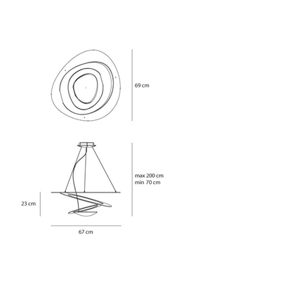 PIRCE MINI Suspension blanc