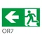 Pittogramma USCITA A SINISTRA per ORION - OR7 (300X100mm) / 39979