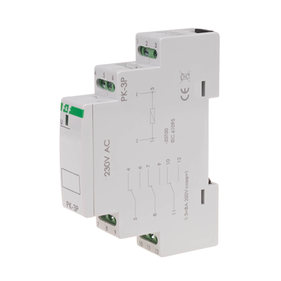 PK-3P elektromagnetické relé 230V