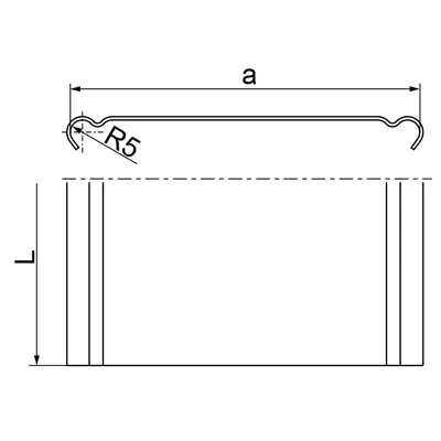 PKJ200/3E Tray cover, sheet thickness - 1 mm