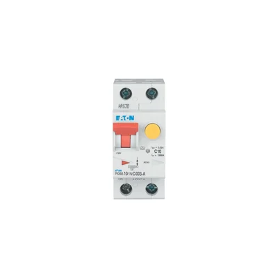 PKNM-10/1N/C/003-A-MW Interruttore automatico combinato 10kA, In=10A, IΔN=0.03A, caratteristica C, tipo A, 1+N polo. Serie PKNM