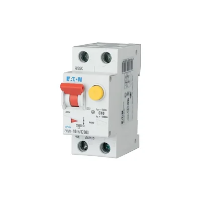 PKNM-10/1N/C/003-A-MW Interruttore automatico combinato 10kA, In=10A, IΔN=0.03A, caratteristica C, tipo A, 1+N polo. Serie PKNM