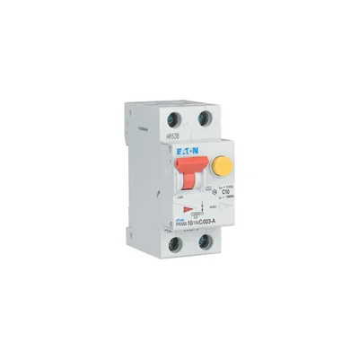 PKNM-10/1N/C/003-A-MW Interruttore automatico combinato 10kA, In=10A, IΔN=0.03A, caratteristica C, tipo A, 1+N polo. Serie PKNM