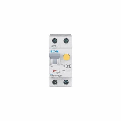 PKNM-16/1N/B/003-MW Interruttore automatico combinato 10kA, In=16A, IΔN=0.03A, char. B, tipo AC, 1+N polo. Serie PKNM