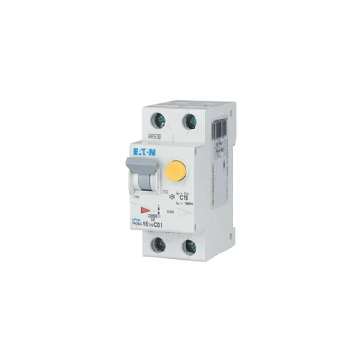 PKNM-16/1N/C/01-MW Combined circuit breaker 10kA, In=16A, IΔN=0.1A, C characteristic, AC type, 1+N pole. PKNM series