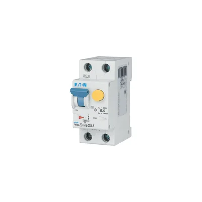 PKNM-20/1N/B/003-A-MW Interruttore automatico combinato 10kA, In=20A, IΔN=0.03A, char. B, Tipo A, 1+N polo. Serie PKNM
