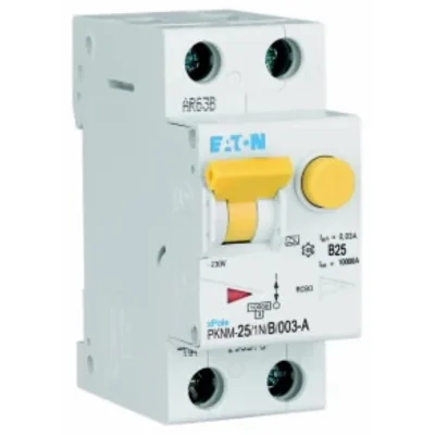 PKNM-25/1N/B/003-A-MW Kombinierter Leistungsschalter 10kA, In=25A, IΔN=0,03A, Char. B, Typ A, 1+N-Pol PKNM-Serie