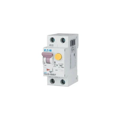 PKNM-32/1N/B/003-F-MW Interruttore automatico combinato 10kA, In=32A, IΔN=0.03A, char. B, Tipo F, 1+N polo. Serie PKNM