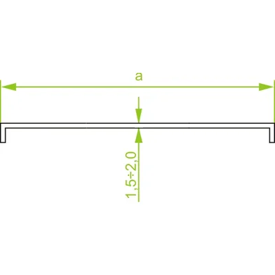 PKZP400/3 Heavy-duty tray cover, sheet metal thickness - 1.50 mm