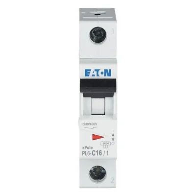 PL6-C16/1 Circuit breaker 6kA, In=16A, C characteristic, 1-pole, PL6 series