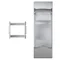 Placa 3xK45 con tapa para equipos modulares de aluminio ALK de 2 polos