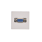 Placa de conector K45 VGA (D-Sub 15) 45x45mm + inserto, terminales de tornillo, blanco puro