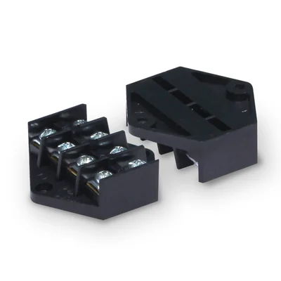 Placa de derivación de 4 pistas ZO-4/4, 4 mm²; negra