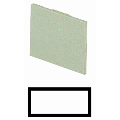 Placa de descripción, en blanco, color aluminio, 02SQ25