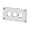 Placa frontal empotrada M22-E3 - 3 orificios