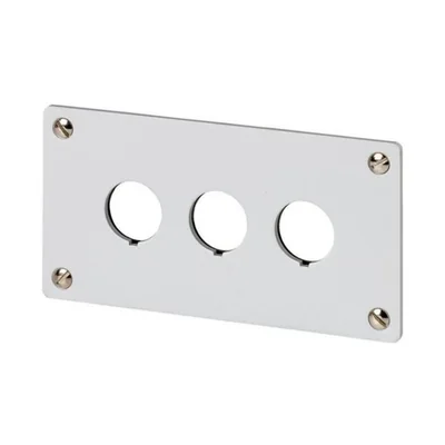 Placa frontal empotrada M22-E3 - 3 orificios