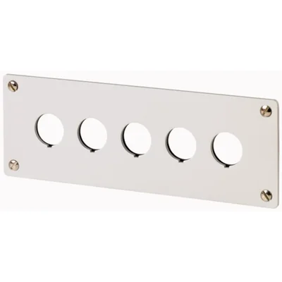 Placa frontal para montaje empotrado - 5 agujeros, M22-E5