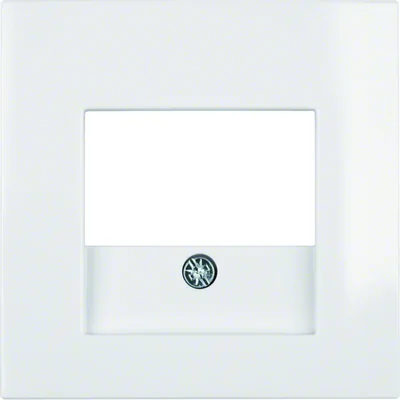 Placa frontal para TAE y tomas de altavoz, blanca