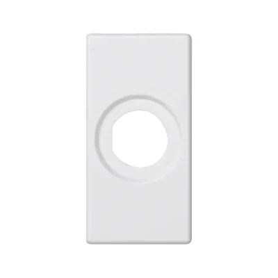 Placa K45/2 22, 5x45 mm con orificio de 14 mm de diámetro, blanco puro