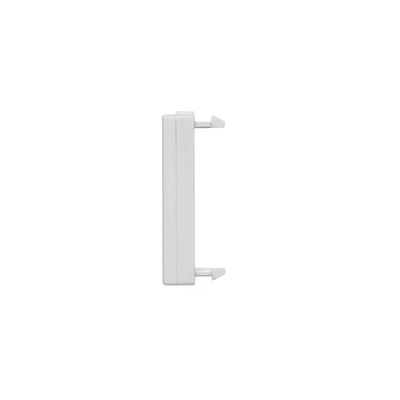 Placa K45/2 22, 5x45 mm con orificio de 14 mm de diámetro, blanco puro