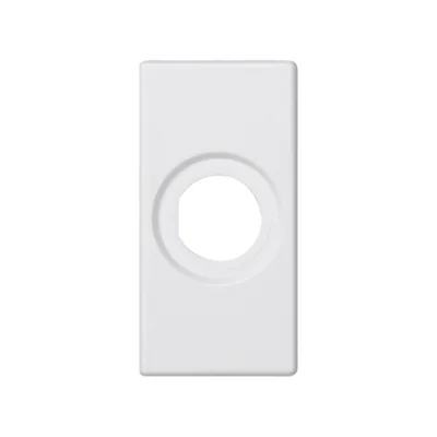 Placa K45/2 22, 5x45 mm con orificio de 14 mm de diámetro, blanco puro