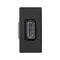 Placa K45/2, adaptador HDMI-HDMI 22, 5x45mm + inserto, gris grafito
